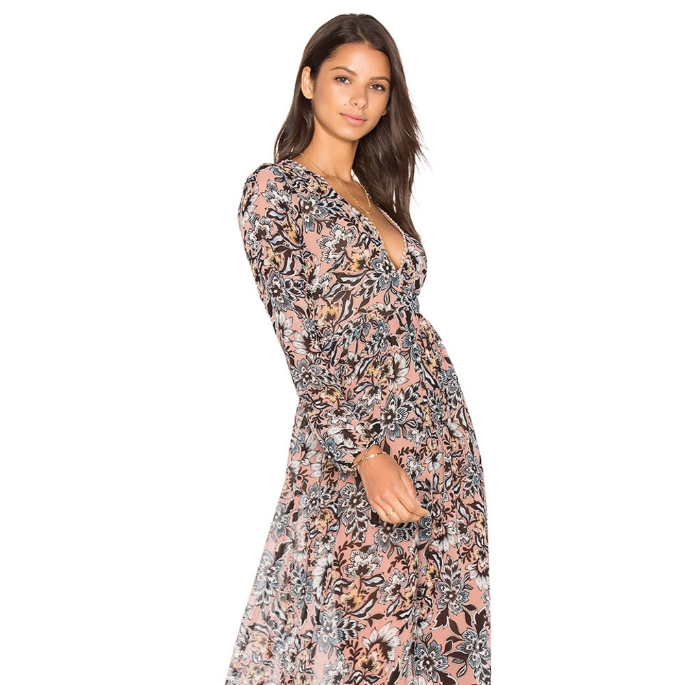 For Love and Lemons Gracie Floral Maxi Dress